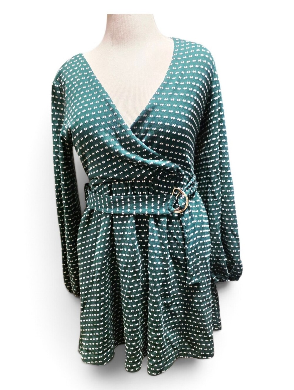 Maeve - Faux Wrap Dress - Size L